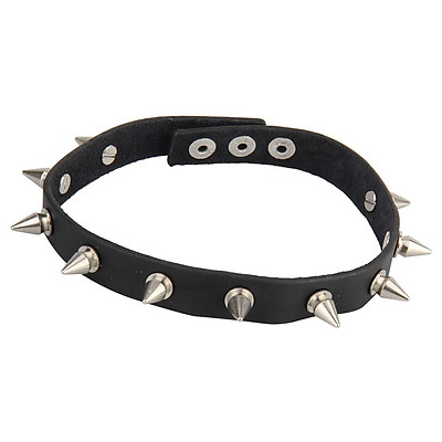 Womens Mens Punk Rock Spike Rivet Black Leather Choker Collar Necklace  Jewelry