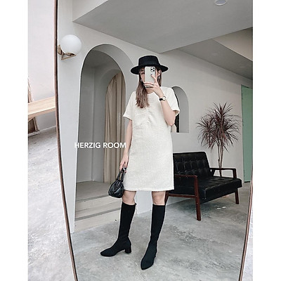 Váy đầm suông mẫu đẹp CAO CẤP Hàn Quốc trẻ trung sang trọng  Gumacvn