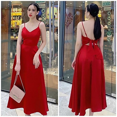 Váy Hai Dây Màu đỏ Giá Tốt T072023  Mua tại Lazadavn
