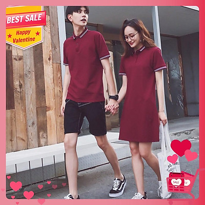 Set áo váy cặp tình nhân kẻ sọc dễ thương sành điệu ATD97