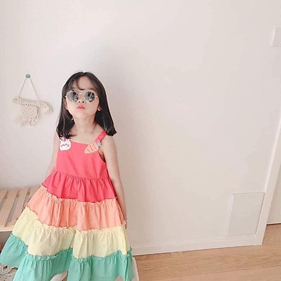 HÀNG CAO CẤP Váy cầu vồng ngựa pony đầm công chúa cầu vồng cho bé yêu đầm  bé gái lubaha  Lazadavn