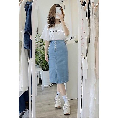 váy jean dài vintage giá tốt Tháng 7 2023  Mua ngay  Shopee Việt Nam