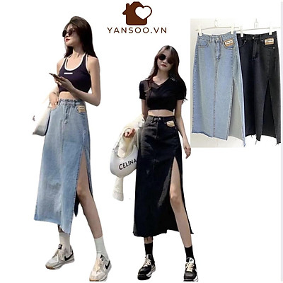 Chân Váy Jean Chữ A Ngắn Nữ Cạp Cao Phong Cách đơn Giản Kèm Quần Trong V7  giá rẻ Tháng 72023BigGo Việt Nam