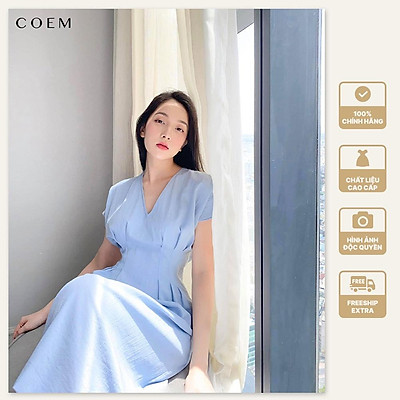 Váy Maxi Xếp Ly Đầm Thiết Kế Dáng Xòe Cổ Vuông Chiết Eo Tôn Dáng Dấu Bụng  Vải Trượt Hàn   Hazomicom  Mua Sắm Trực Tuyến Số 1 Việt Nam