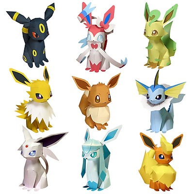 Mô hình pokemon Eevee 9 hệ tiến hóa  Lazadavn