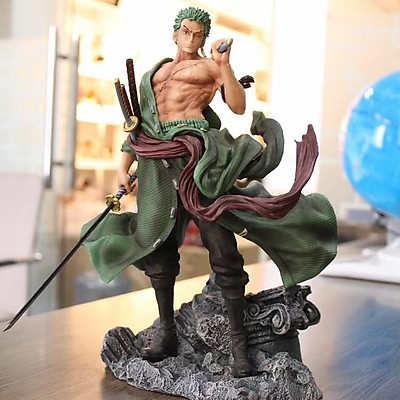 Hàng Loại 1  Mô Hình OnePiece Zoro Tam Long size 35cm  2 đầu 3 kiếm 3  haki siêu ngầu  Figure OnePiece