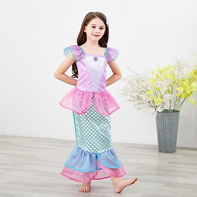 Đầm Ariel Nàng Tiên Cá Nhỏ Công Chúa Bé Gái Trang Phục Hóa Trang Trẻ Em  Quần Áo Tiệc Sinh Nhật Halloween Cho Trẻ Em Váy Mùa Hè Cho Bé Gái 