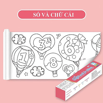 Bộ Tranh Tô Màu Theo Số Cho Bé Từ Số đến Số 9