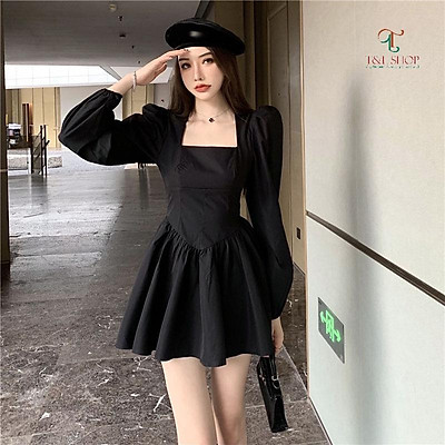 Đầm Xếp Ly In Họa Tiết Tay Áo Lồng Đèn Cổ Chữ V Thiết Kế Phong Cách Cung  Điện Thanh Lịch Và Quyến Rũ Với Váy Hông 2022 Mới Đầu Xuân  MixASale