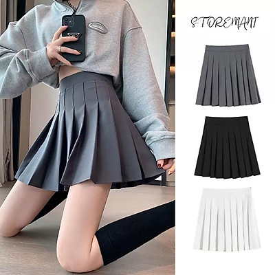 Bộ Áo Sơ Mi Kẻ Cổ Bèo Chân Váy Chữ A Vải Xốp Set Somi Cổ Sen Phối Màu Kèm  Váy Xòe Đính Cúc Ngọc  MixASale