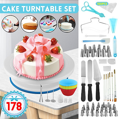 Mua 117PCS Cake Decorating Kit Baking Flower Icing Piping Nozzle ...