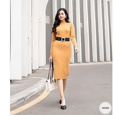 Set đầm thun in chữ phối chân váy len cao cấp  Bỏ Sỉ Quần Áo