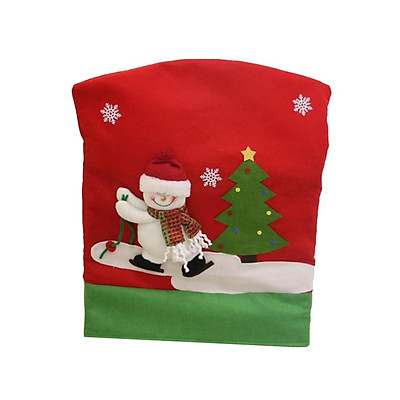 Mua 2 pcs Christmas Cover Party Dinner Seat Back Covers Snowman | Tiki