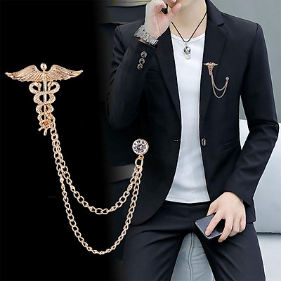 Mua Angel Wing Brooch Fashion Jewelry Men'S Brooch Suit Pin Chain Brooch  For Men 'S Brooch Lapel Pin For Hat Tie - Aureate Tại Pandore Fashion | Tiki