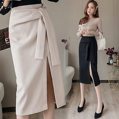 Đầm dạ hội kiểu hai dây cúp ngực xẻ tà cao  AlvinStoreVn