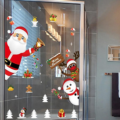 Mua Color Christmas Sticker Car Glass Sticker Christmas Window ...