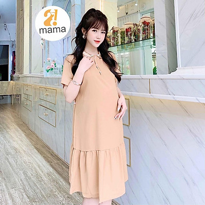 Đầm Bầu Váy Bầu Dự Tiệc Mùa Hè Thiết Kế Vải Ren Cao Cấp Cổ Tim Sang Chảnh  M577  MixASale
