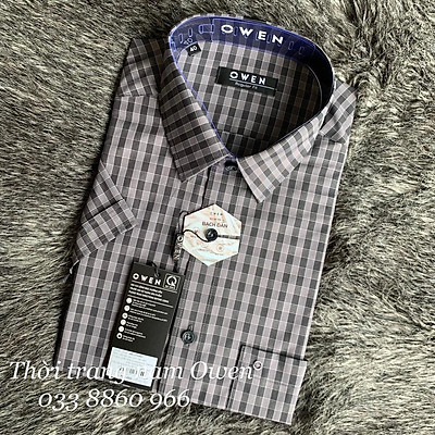 OWEN  Áo sơ mi ngắn tay Owen vạt ngang chất sợi tre màu xanh in họa tiết  chìm 230116  Giá Tiki khuyến mãi 542800đ  Mua ngay  Tư vấn
