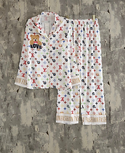 Pijama bộ LV louis vuitton chữ to chữ nhỏ ảnh thật tại shop 8998  Shopee  Việt Nam