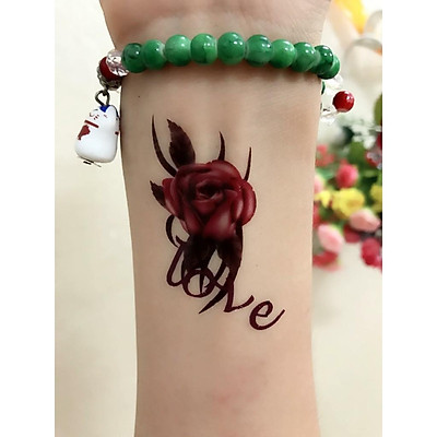 HCMCÓ VIDEO COMBO 4 MIẾNG DÁN HÌNH XĂM NHỎ CỰC ĐẸP 6 x 10 CM DÀNH CHO NỮ   chữ  bướm 3D  i love you  lông vũ bồ công anh   MixASale
