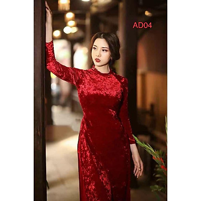 Đầm Nhung Trung Niên Quý Phái HNE  Shopee Việt Nam
