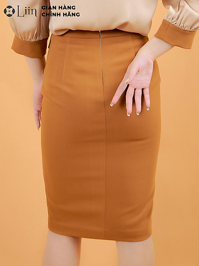 Chân váy dáng ôm đính khuy đai  Juyp Thô kẻ Caro Orchid GH8O522  Shopee  Việt Nam