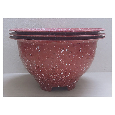Mua 3 Chậu Nhựa Giả Đá Đỏ T280, Kích Thước 28x16cm (ĐK x Cao), Có ...
