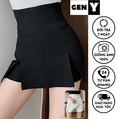 Mua Chân Váy Chữ A Cạp Lưng Cao Xẻ Tà 2 Bên C008  Yeep