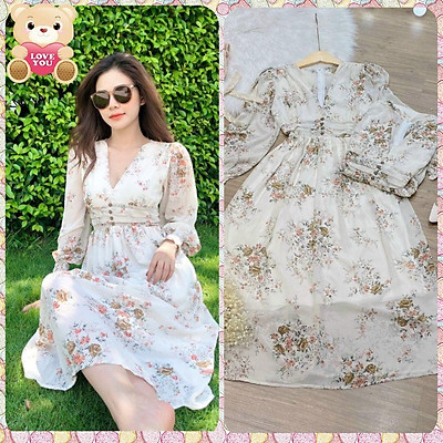 đầm Voan Hoa Nhí Chữ A Giá Tốt T072023  Mua tại Lazadavn