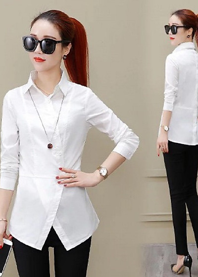 Áo sơ mi nam tay ngắn Trắng Đen POLYS Fullbox Vải Chéo Thái mềm mịn co giãn  thoáng khí Sơ mi Trắng Đen Tay Ngắn BASIC  MixASale