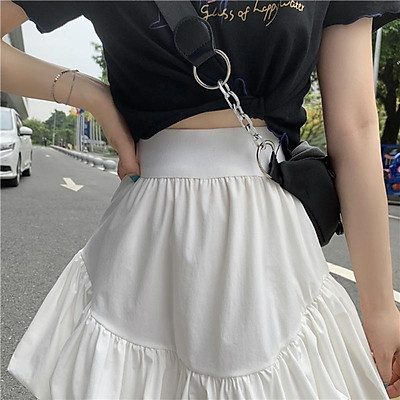 Chân váy chữ A xòe phồng Chân váy ngắn con ong cạp lưng cao tôn dáng mặc đi  chơi mùa hè phong cách Hàn Quốc CVTN03  MixASale