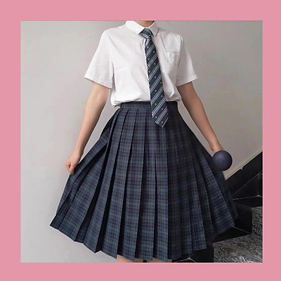 Bộ Đồng Phục Jk Áo Sơ Mi Ngắn Tay Phong Cách Nhật Bản Hoang Dã Mùa Hè Mới  Bộ Váy Xếp Ly Phong Cách Sinh Viên Nữ Sinh Xu Hướng Nữ 