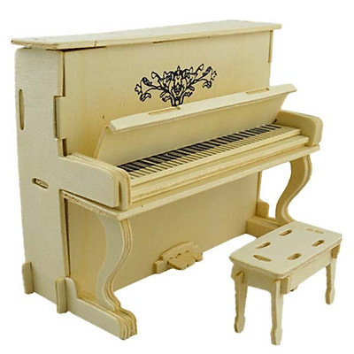 Đồ chơi lắp ráp gỗ 3D Mô hình Đàn Piano Laser HGD065  Lắp ráp