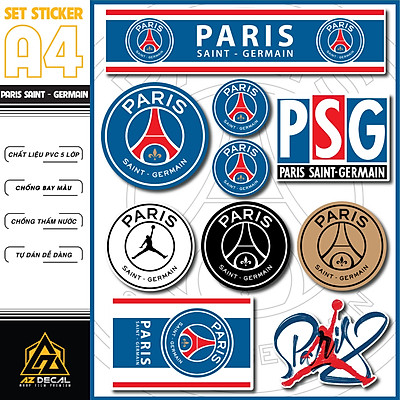 Mua Hình Dán Sticker Paris Saint - Germain Dán Tem Xe, Dán Nón ...