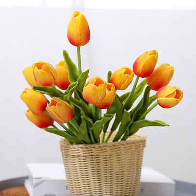 Mua Hoa giả trang trí, Hoa tulip nhiều màu cao cấp giống thật 99 ...