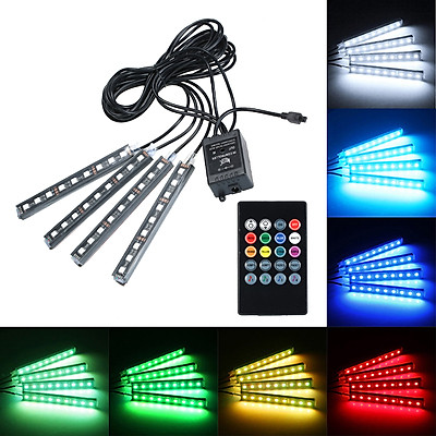 Mua 4 in 1 RGB Car Interior Floor Decoration Atmosphere Colorful ...