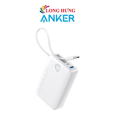 Mua Sạc dự phòng Anker Cable Power Bank 1USB 1Type-C 22.5W 20000 mAh A1647  - Hàng chính hãng - White tại Long Hưng TechZone