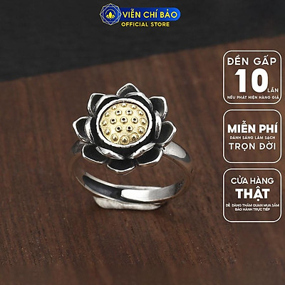 Mua Nhẫn bạc nữ hình Hoa Sen chất liệu bạc Thái 925 thời trang phụ kiện trang sức nữ Viễn Chí Bảo N000512 | Tiki Mua Nhẫn Bạc Nữ Hình Hoa Sen Chất Liệu Bạc Thái 925 Thời Trang Phụ Kiện Trang Sức Nữ Viễn Chí Bảo N000512 | Tiki