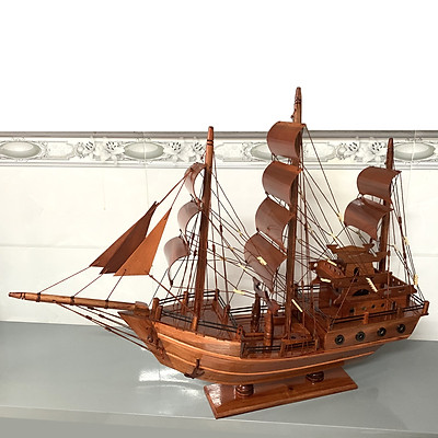Mô hình thuyền gỗ nhỏ trang trí Belem 27cm  Thuyền Buồm Gỗ Mỹ Nghệ Tàu Thuyền  Mô Hình Thuyền Buồm Sài Gòn