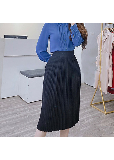 8 cách phối đồ với chân váy xếp ly dài đẹp tiểu thư và sang chảnh