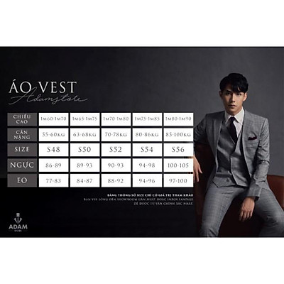 Mua ÁO VEST NAM ADAM STORE XANH TÍM KẺ  AV245  Tiki