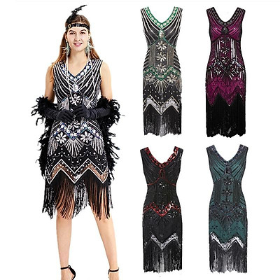 Chân váy sequin đen cạp cao dáng ngắn