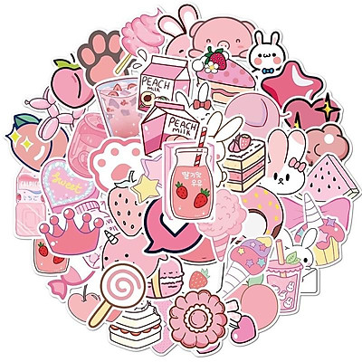 Tone màu ngọt ngào sticker cute màu hồng cho chiếc điện thoại đáng yêu của bạn