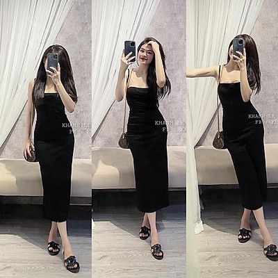 Lịch sử giá Váy body 2 dây dáng dài xoắn hở lưng siêu sexy  đầm body 2 dây  đẹp   cập nhật 72023  BeeCost