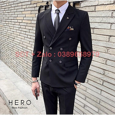 Mua Áo Vest Nam Hàn Quốc, Bộ Vest Nam Cao Cấp Màu Đen, Suit Nam Hàn Quốc  Màu Đen | Tiki