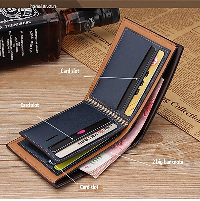 Mua Men PU Leather Bifold Cash Card Holder Wallet Coin Bag Business Card Holder | Tiki Mua Men Pu Leather Bifold Cash Card Holder Wallet Coin Bag Business Card Holder | Tiki
