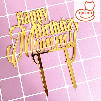 Mua ☆YOLA☆ Party Acrylic The Mother\'s Day Acrylic Cupcake Topper ...