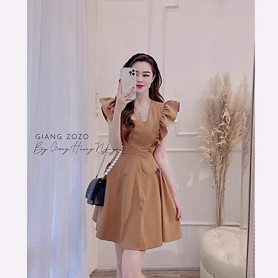 Váy nâu cánh tiên  Xưởng May Bích Ngọc