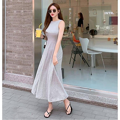 Váy Thun Tay Dài Cỡ Lớn Phong Cách Hàn Quốc  Online Friday 2023
