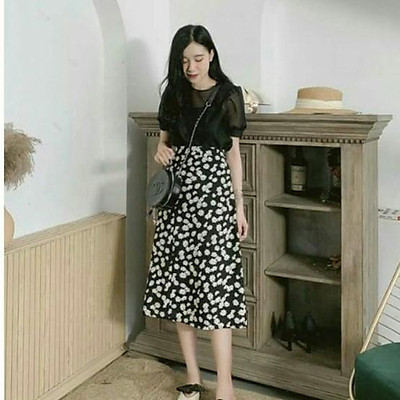 Cách mix chân váy dài cực xinh ngày đông như gái Hàn  Thời trang  Việt  Giải Trí
